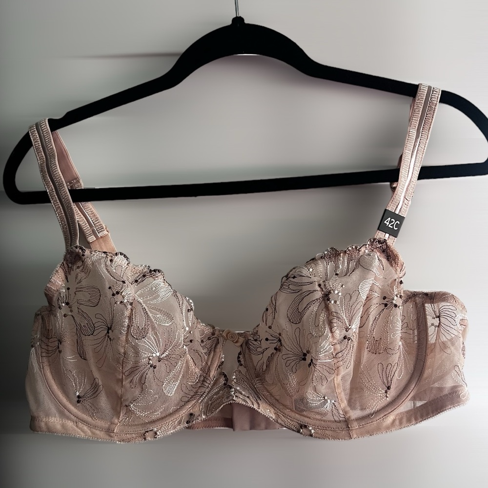Paramour Ellie Full Figure Unlined Lace Bra 42C